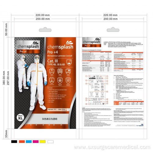 Breathable PE film coverall